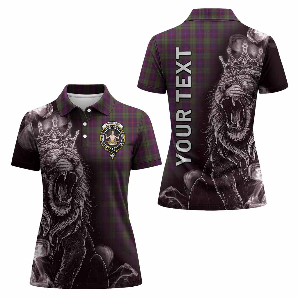 Urquhart Tartan Women Polo Shirt Roaring Lion Heritage