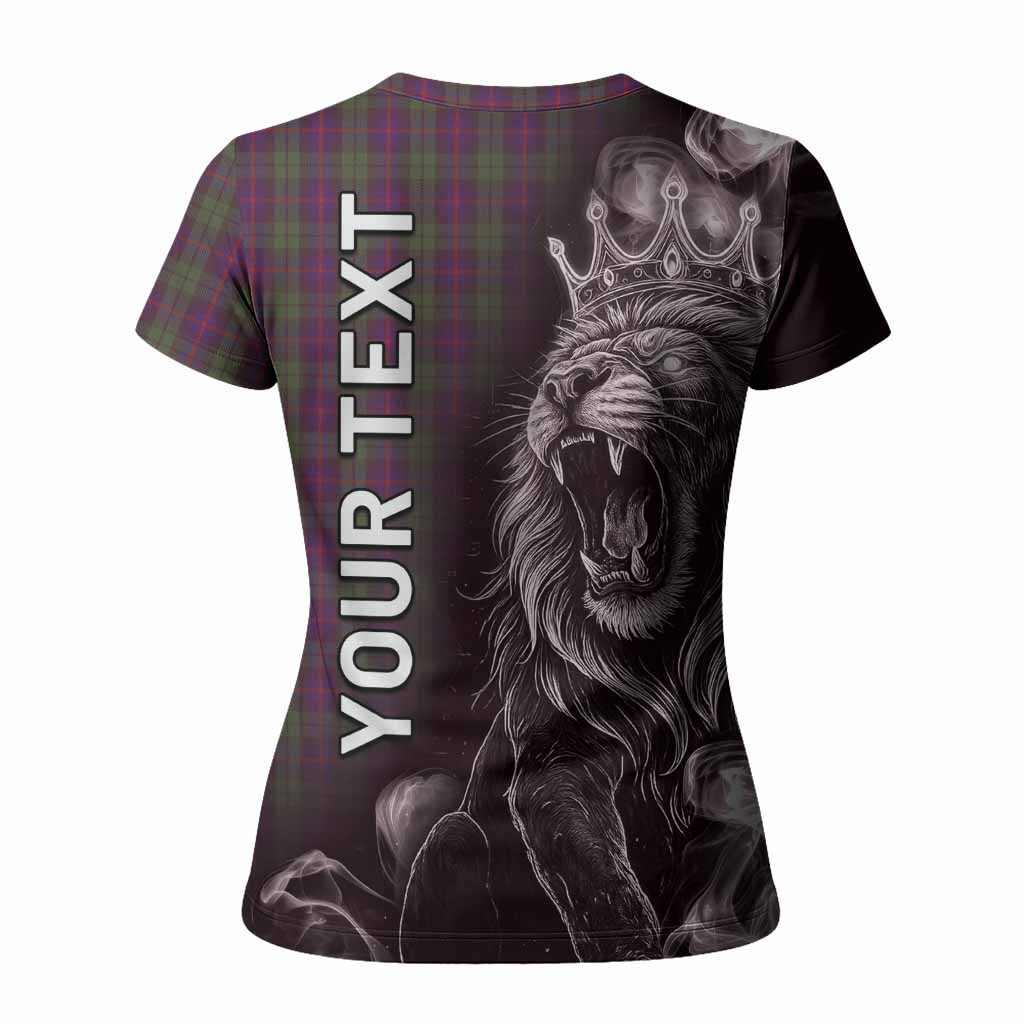 Urquhart Tartan Women T shirt Roaring Lion Heritage