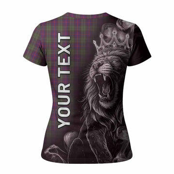 Urquhart Tartan Women T shirt Roaring Lion Heritage