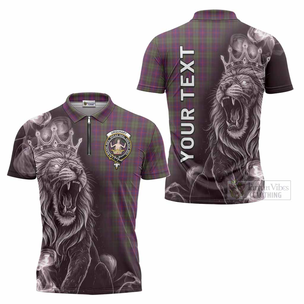 Urquhart Tartan Zipper Polo Shirt Roaring Lion Heritage