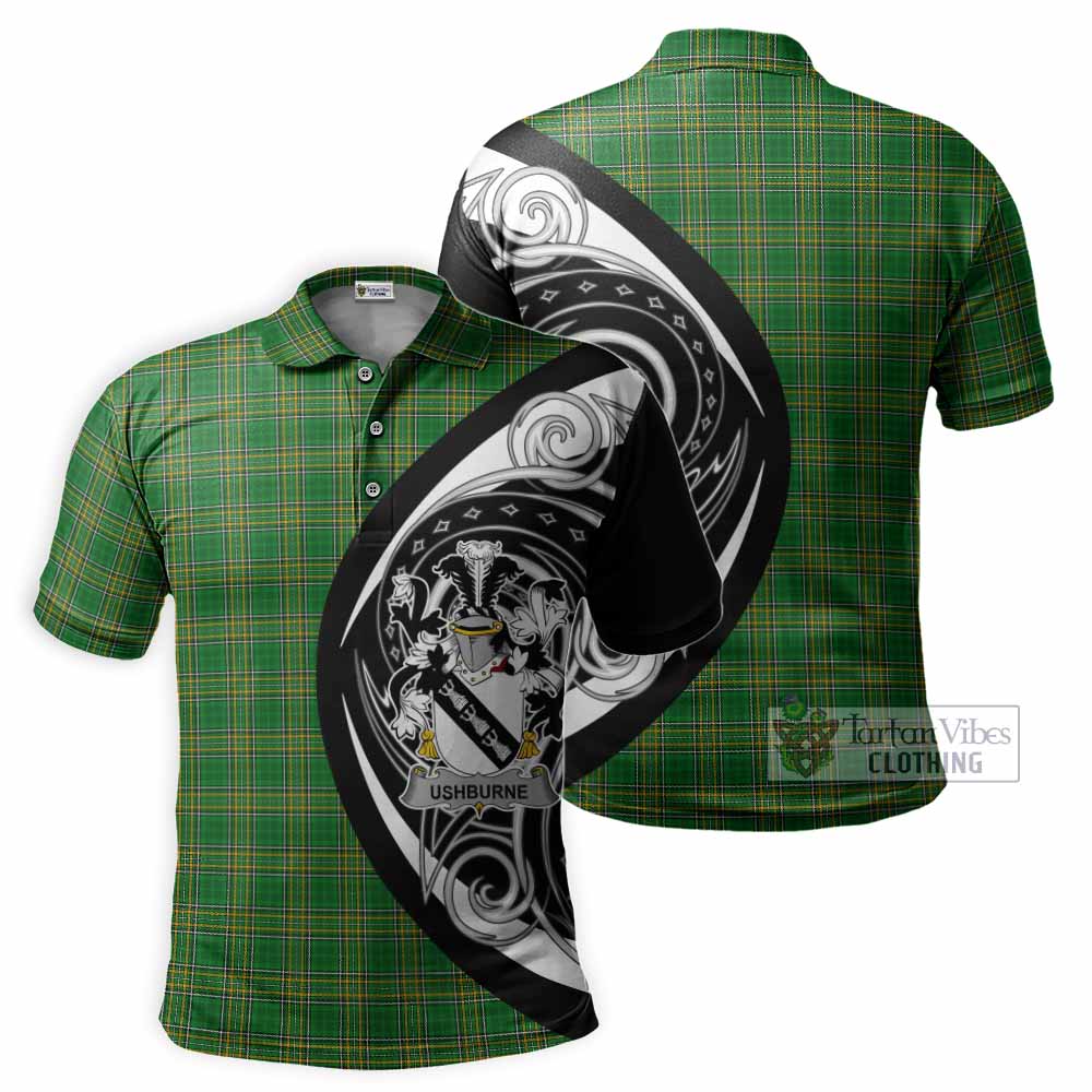 Ushburne Irish Clan Polo Shirt Celtic Circle Style - Tartan Vibes Clothing