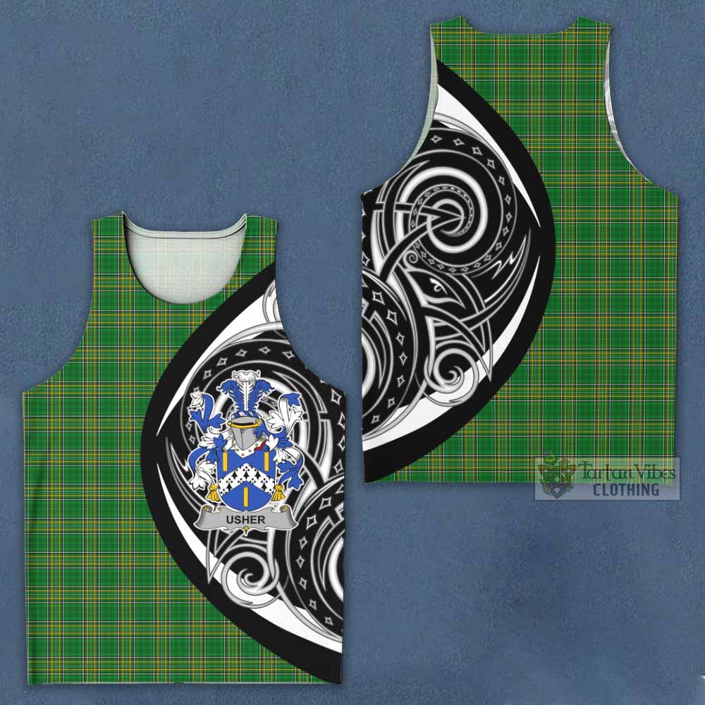 Usher Irish Clan Men's Tank Top Celtic Circle Style - Tartan Vibes Clothing