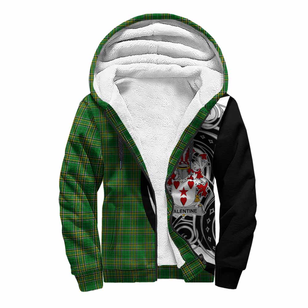 Tartan Vibes Clothing Valentine Irish Clan Sherpa Hoodie Celtic Circle Style