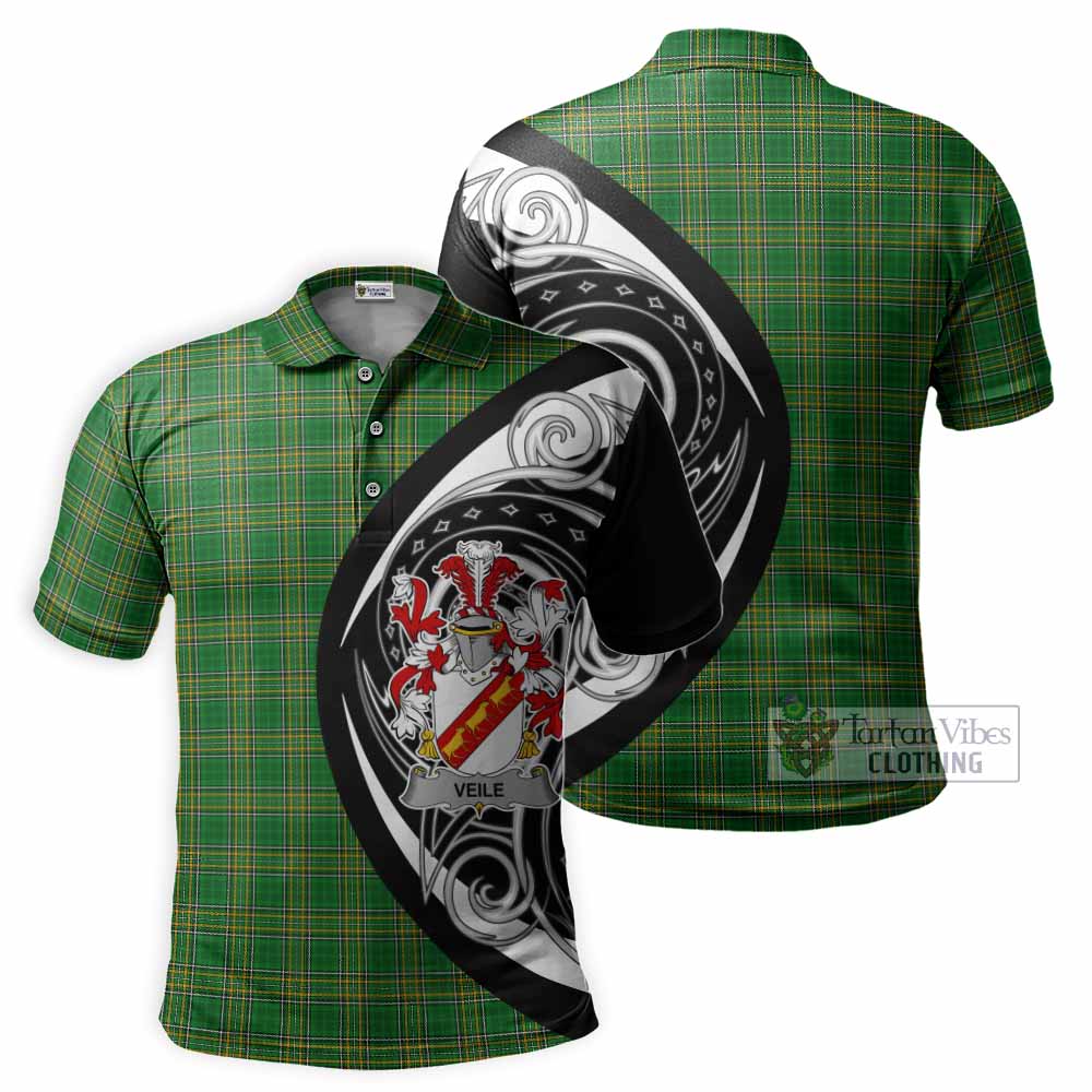 Tartan Vibes Clothing Veile or Veale Irish Clan Polo Shirt Celtic Circle Style