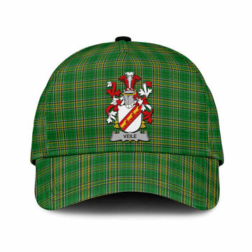 Veile or Veale Irish Clan Tartan Classic Cap with Coat of Arms