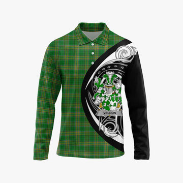 Veldon Irish Clan Long Sleeve Polo Shirt Celtic Circle Style Unisex - Tartan Vibes Clothing