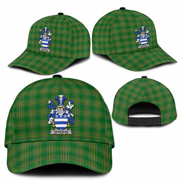 Venables Irish Clan Tartan Classic Cap with Coat of Arms