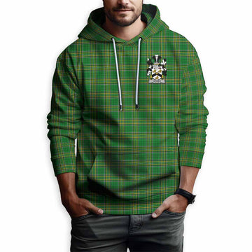 Verner Irish Clan Tartan Hoodie with Coat of Arms Zip Hoodie - Tartan Vibes Clothing