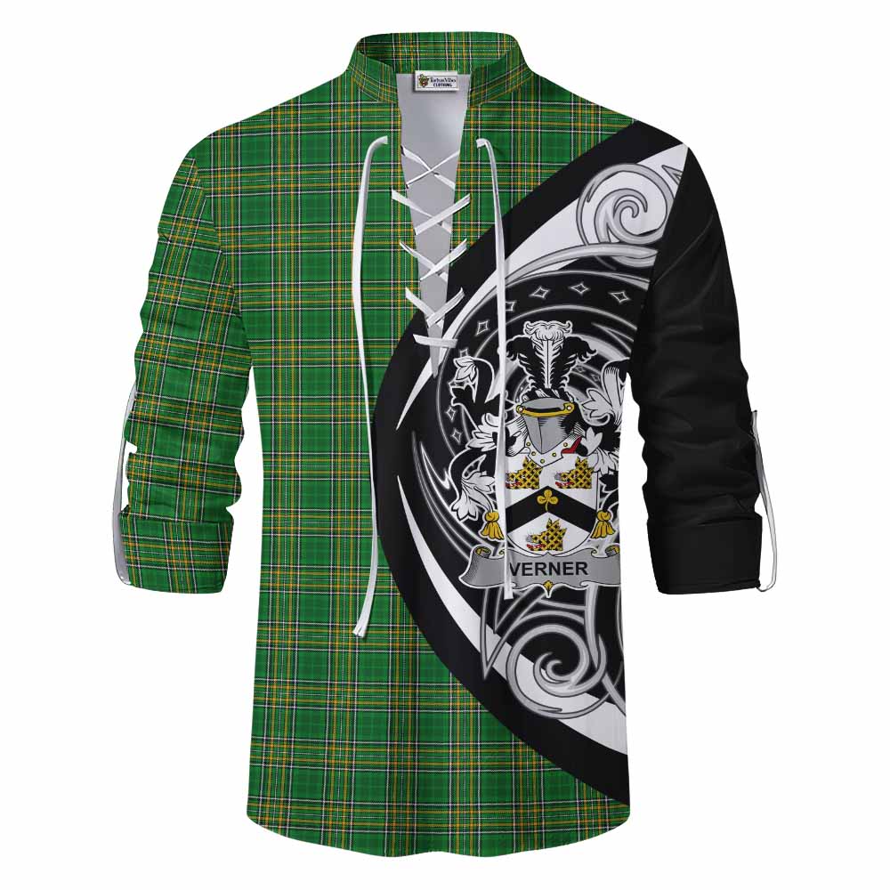 Verner Irish Clan Ghillie Kilt Shirt Celtic Circle Style Men - Tartan Vibes Clothing
