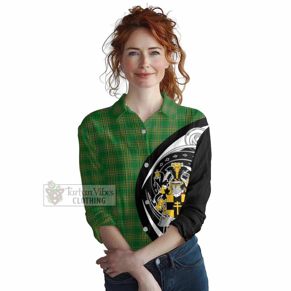 Vesey Irish Clan Women's Casual Shirt Celtic Circle Style - Tartan Vibes Clothing
