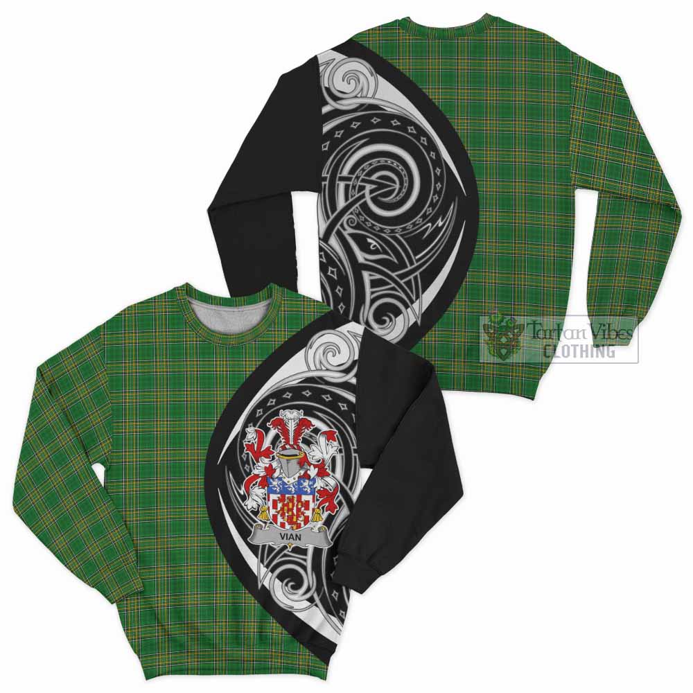 Vian Irish Clan Sweatshirt Celtic Circle Style - Tartan Vibes Clothing