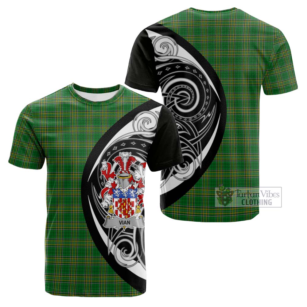 Tartan Vibes Clothing Vian Irish Clan Cotton T-shirt Celtic Circle Style
