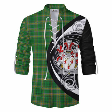 Vigors Irish Clan Ghillie Kilt Shirt Celtic Circle Style Men - Tartan Vibes Clothing