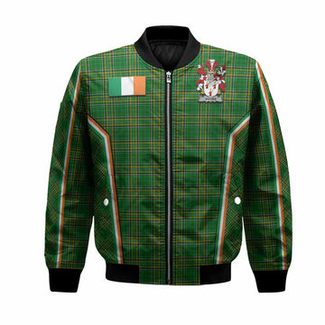 Vigors Irish Clan Coat of Arm Tartan Bomber Jacket Flag Style