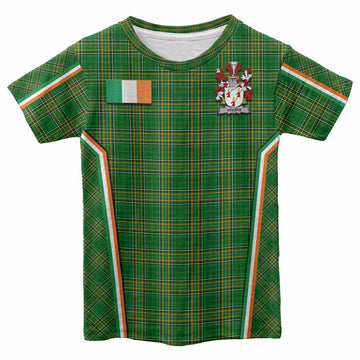 Vigors Irish Clan Coat of Arm Tartan Kid T-shirt Flag Style