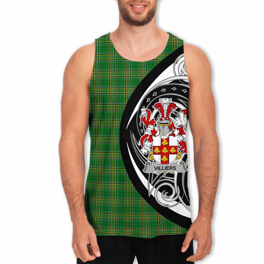 Villiers Irish Clan Men's Tank Top Celtic Circle Style Men - Tartan Vibes Clothing