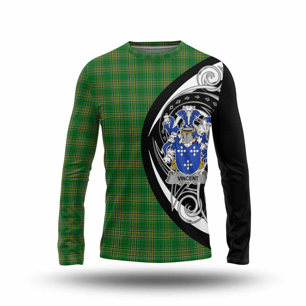 Vincent Irish Clan Long Sleeve T-Shirt Celtic Circle Style Unisex - Tartan Vibes Clothing