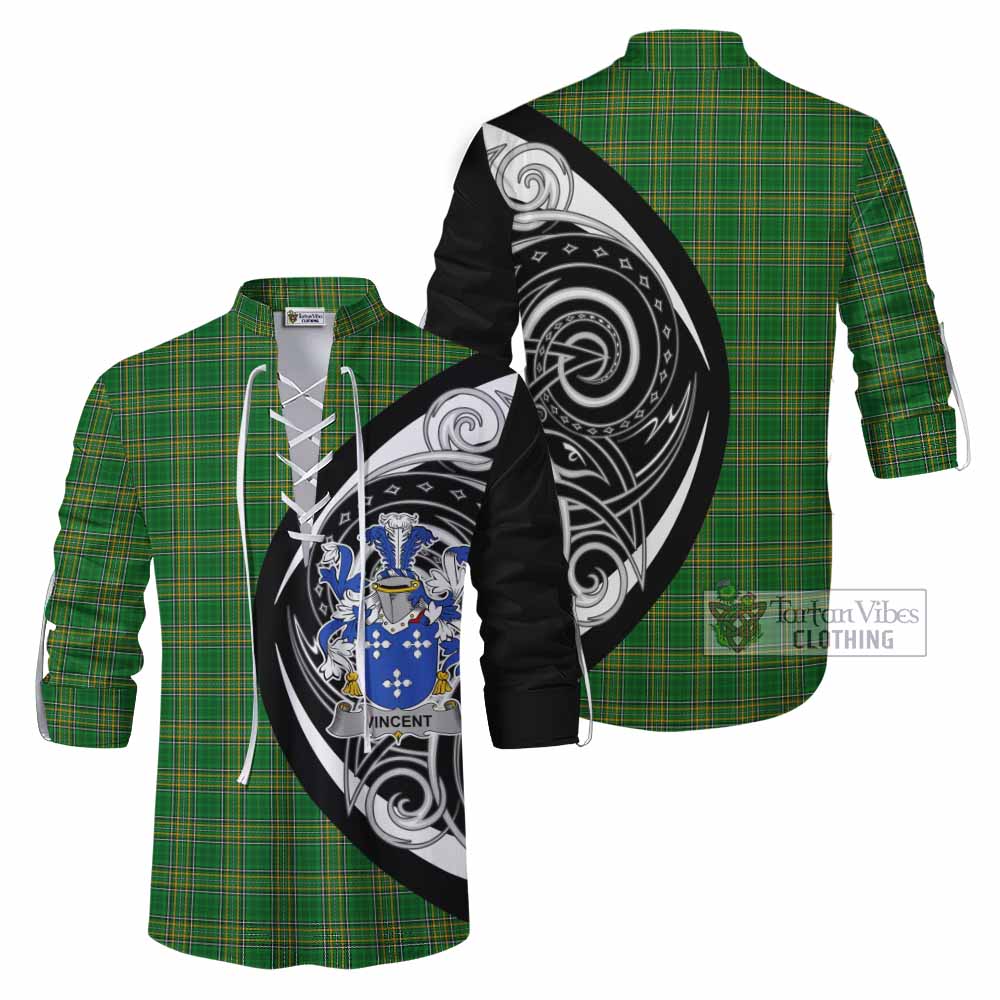 Vincent Irish Clan Ghillie Kilt Shirt Celtic Circle Style - Tartan Vibes Clothing