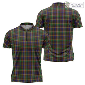 Vosko Tartan Zipper Polo Shirt