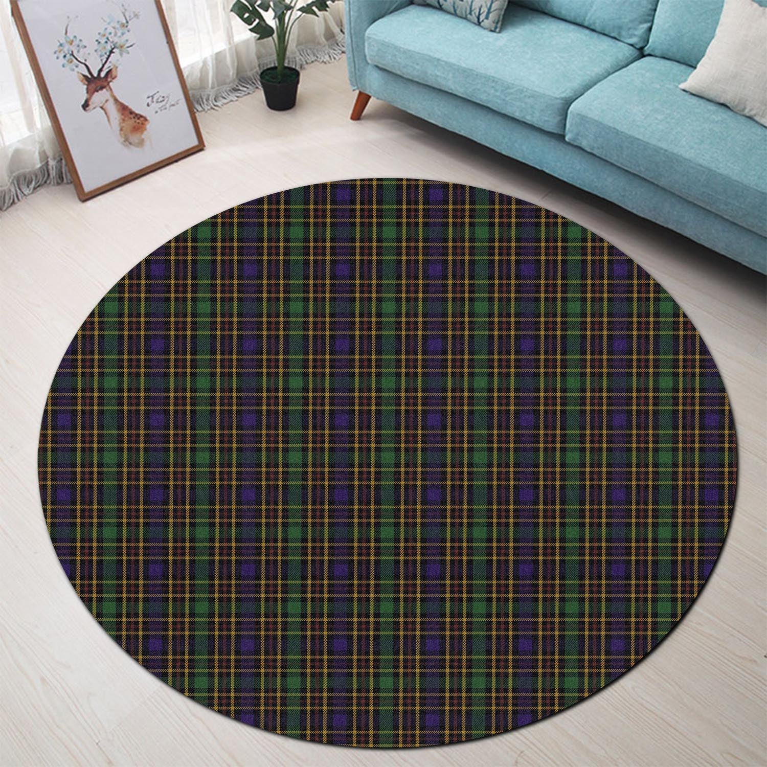 Vosko Tartan Round Rug - Tartan Vibes Clothing
