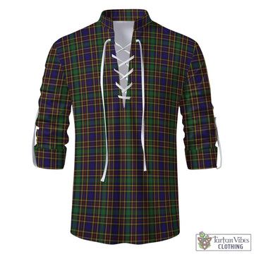 Vosko Tartan Men's Scottish Traditional Jacobite Ghillie Kilt Shirt