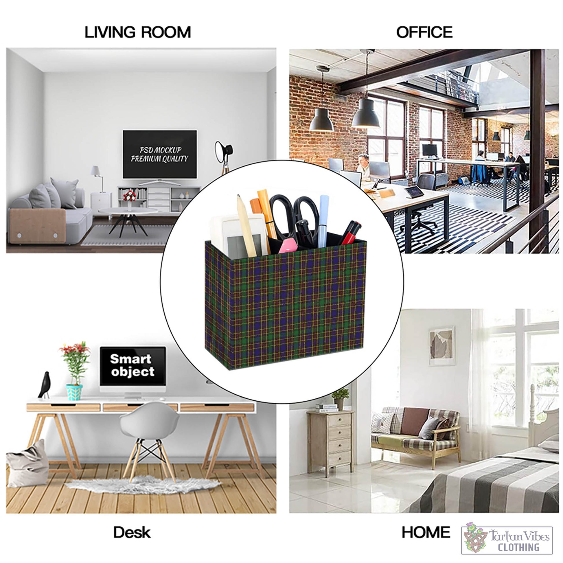 Tartan Vibes Clothing Vosko Tartan Pen Holder