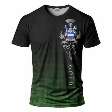 Tartan Vibes Clothing Vyan Irish Clan T-Shirt with Coat of Arms Erin Go Bragh Celtic Inspired