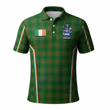 Vyan Irish Clan Coat of Arm Tartan Polo Shirt Flag Style
