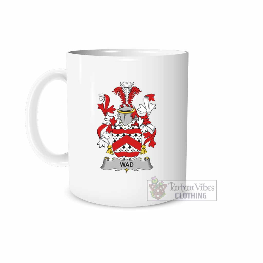 Wad Irish Clan Coat of Arms Ceramic Mug White - 2D-tartanvibesclothing