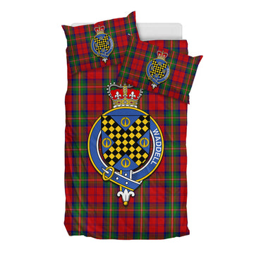 Waddell (Fife)-Greg Tartan Bedding Set with Family Crest
