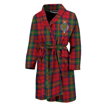 Waddell (Fife)-Greg Tartan Bathrobe with Family Crest