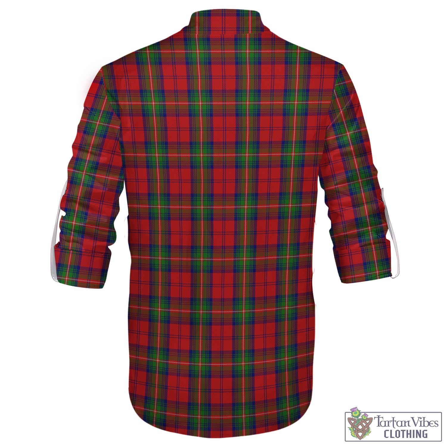 Tartan Vibes Clothing Waddell (Fife), Greg Tartan Men's Scottish Traditional Jacobite Ghillie Kilt Shirt