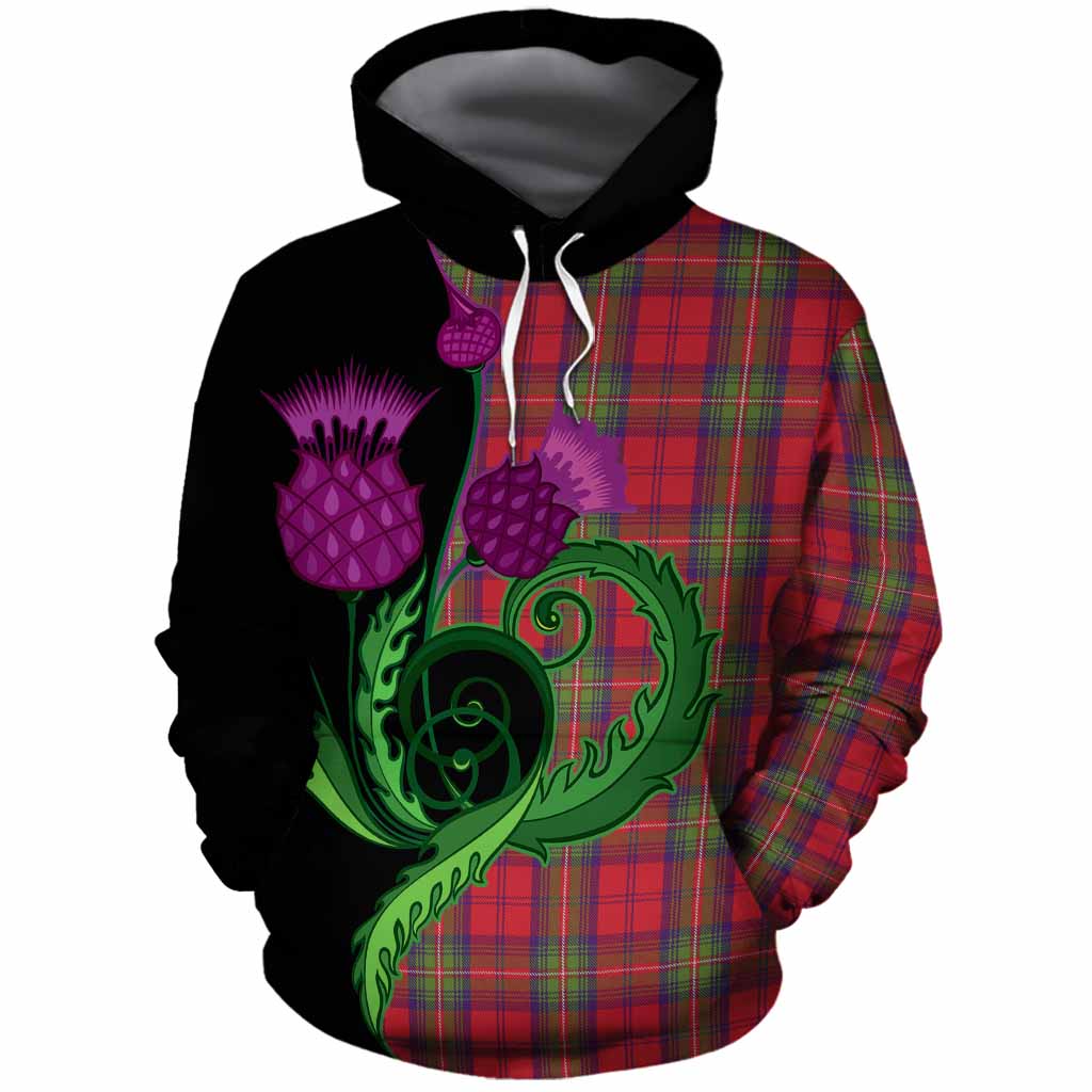 Waddell (Fife), Greg Tartan Cotton Hoodie Traditional Scottish Thistle