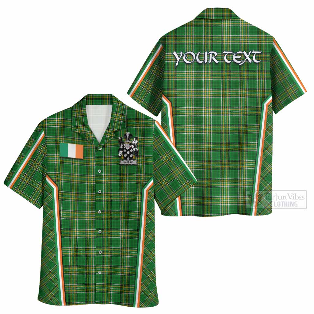 Wadding Irish Clan Coat of Arm Tartan Hawaiian Shirt Flag Style