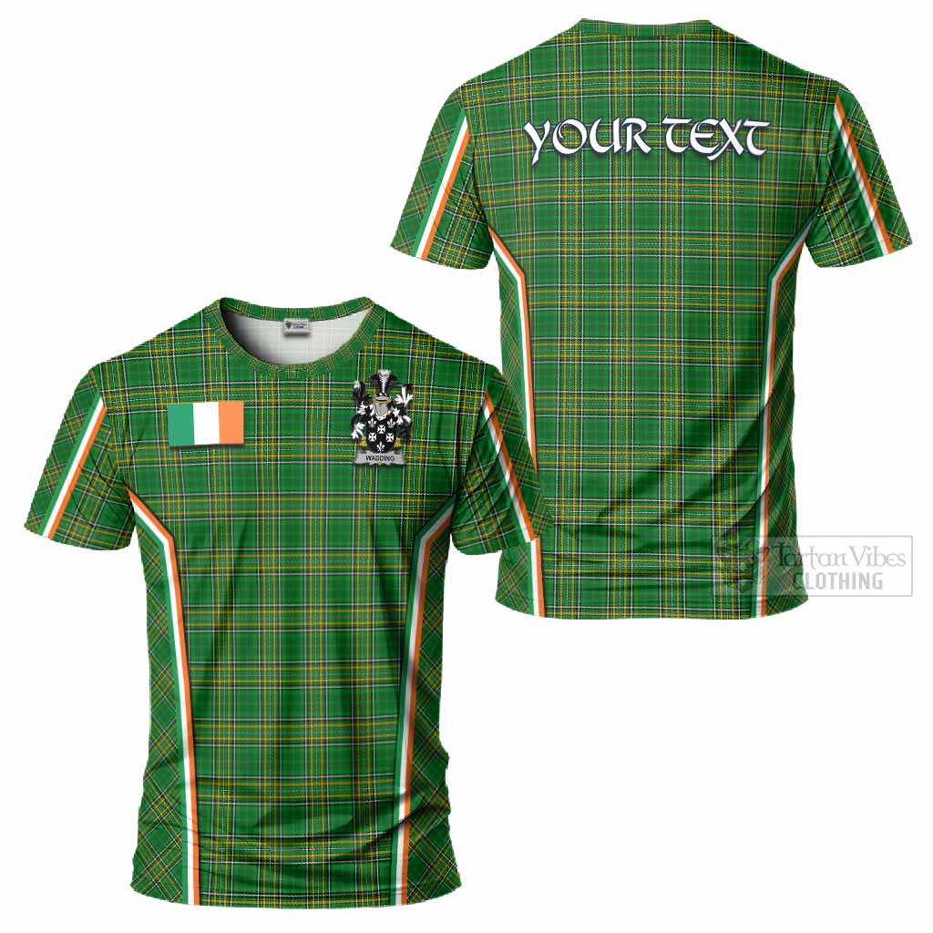 Wadding Irish Clan Coat of Arm Tartan T-Shirt Flag Style