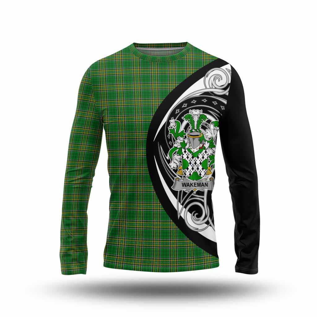Wakeman Irish Clan Long Sleeve T-Shirt Celtic Circle Style Unisex - Tartan Vibes Clothing