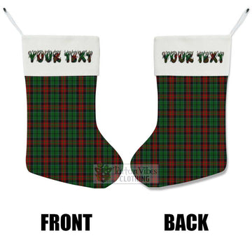 Tartan Vibes Clothing Walker Tartan Christmas Stocking with Personalized Text