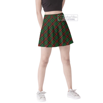 Walker James Tartan Women's Plated Mini Skirt
