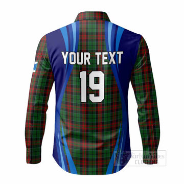 Walker Scotland Football Tartan Long Sleeve Button Shirts Lion Mascot Go Scottish
