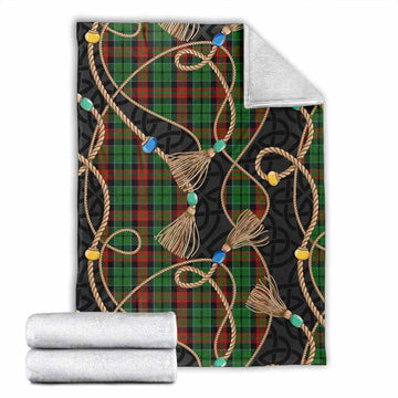 Walker Scottish Tartan Twisted Ropes Stylized Blanket X-Large 59 x 79 inches 150 x 200 cm - Tartan Vibes Clothing