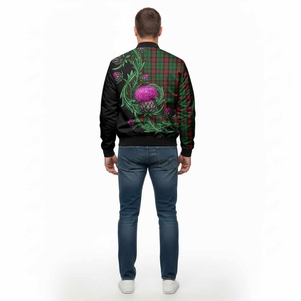 Walker Tartan Bomber Jacket Resilient Scottish Thistle - Tartan Vibes Clothing