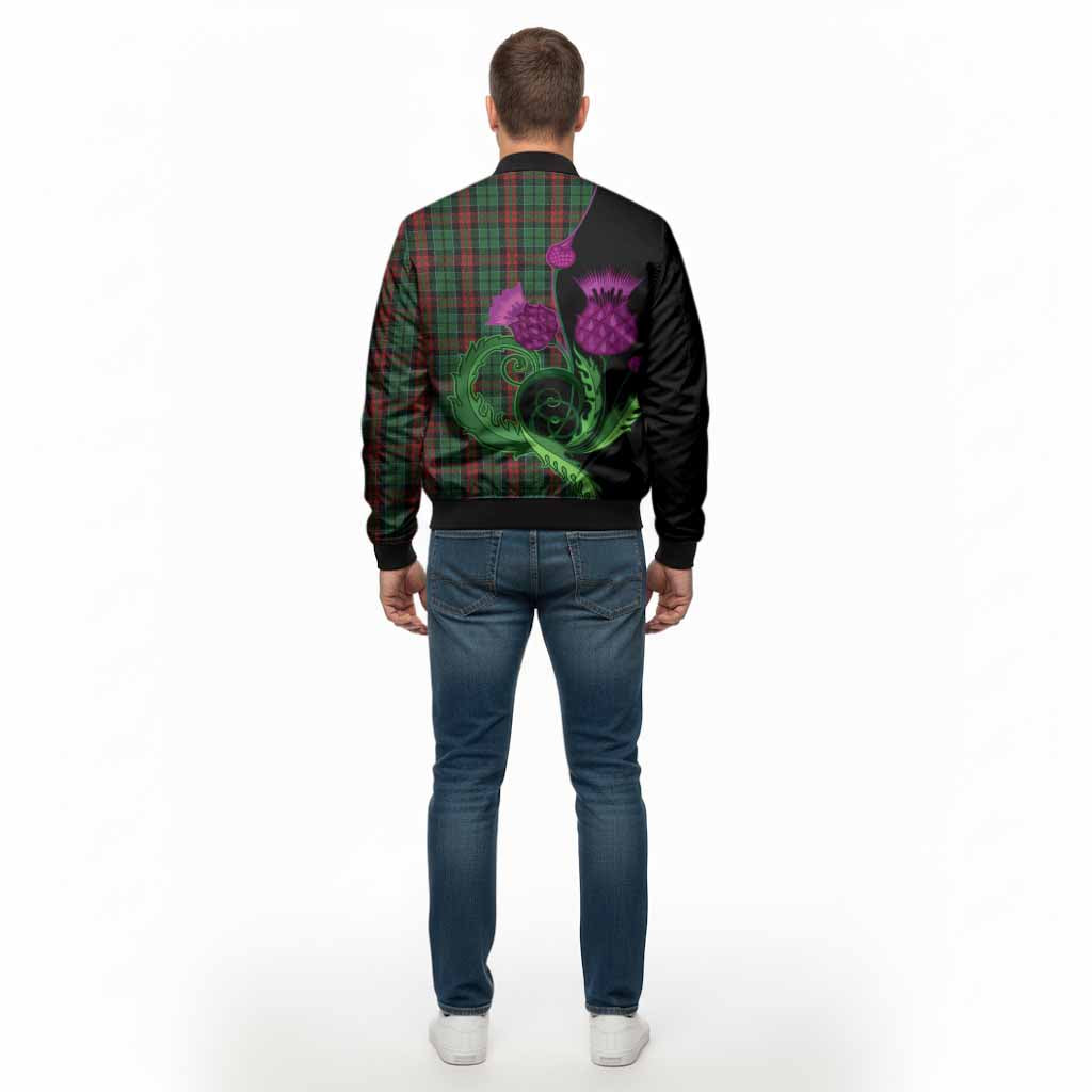 Walker Tartan Bomber Jacket Traditional Scottish Thistle