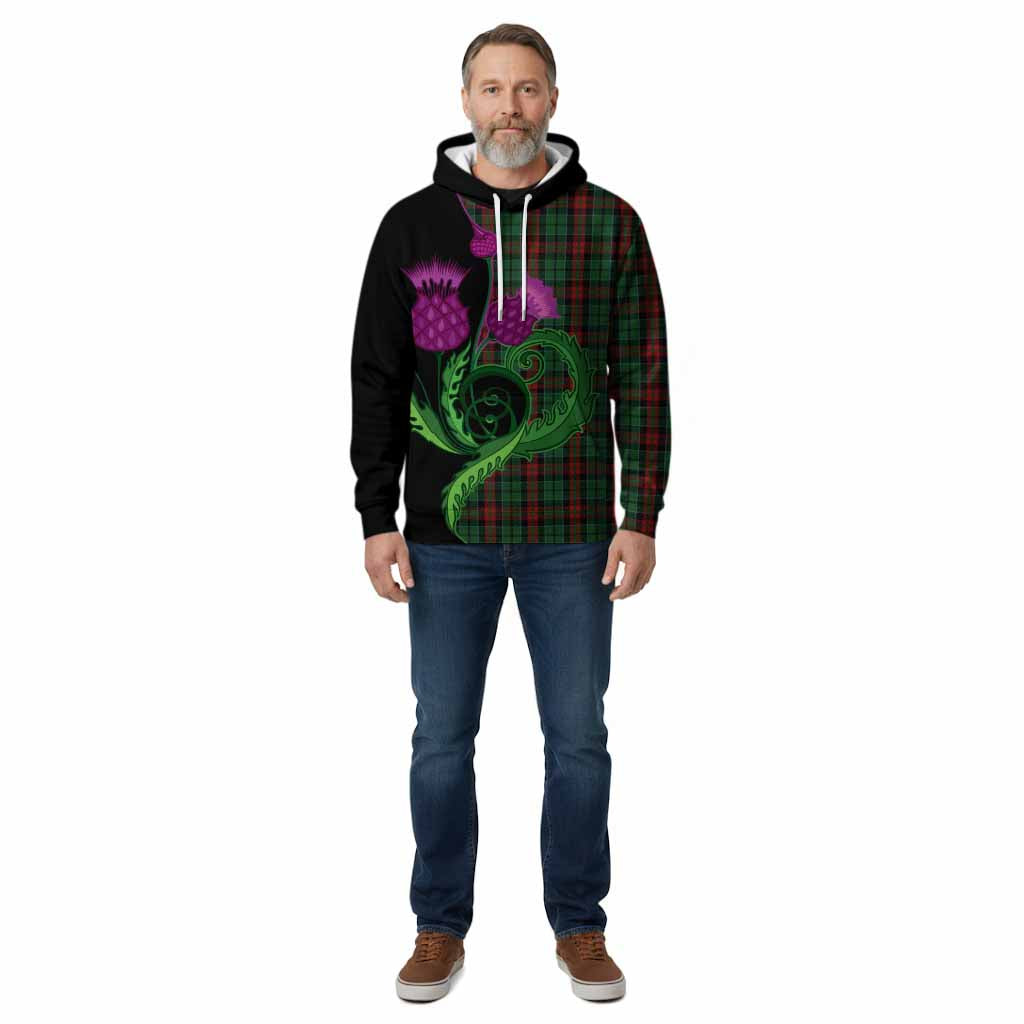 Walker Tartan Cotton Hoodie Traditional Scottish Thistle