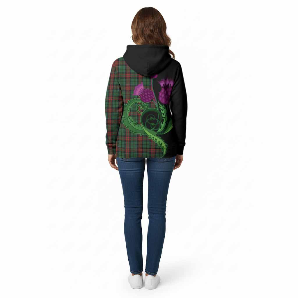 Walker Tartan Cotton Hoodie Traditional Scottish Thistle