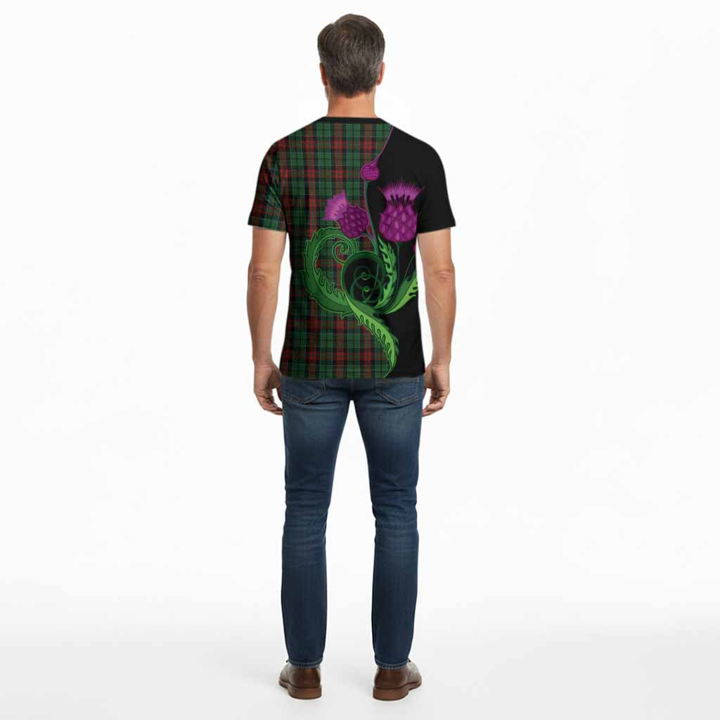 Walker Tartan Cotton T-shirt Traditional Scottish Thistle