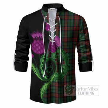 Walker Tartan Ghillie Shirt Traditional Scottish Thistle