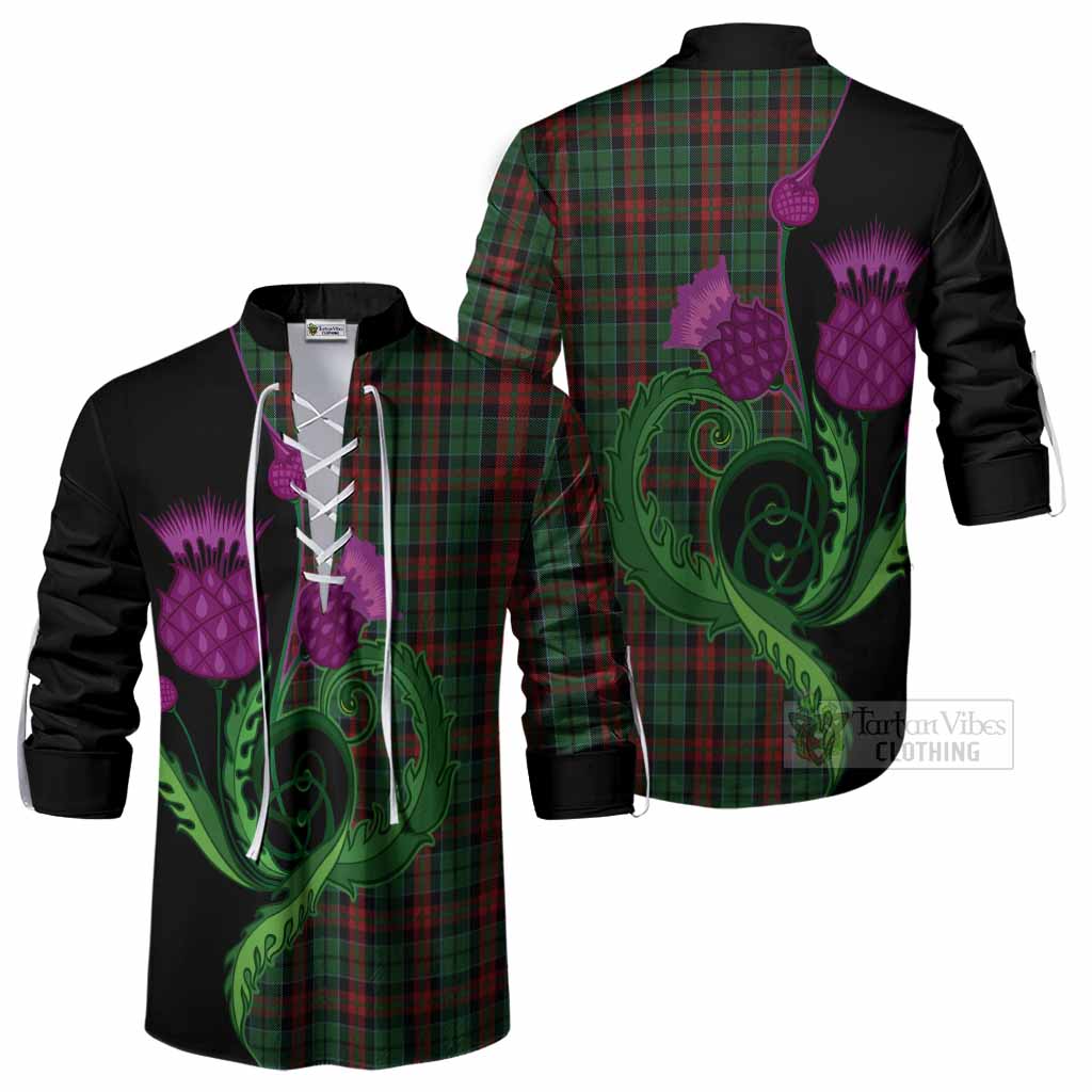 Walker Tartan Ghillie Shirt Traditional Scottish Thistle