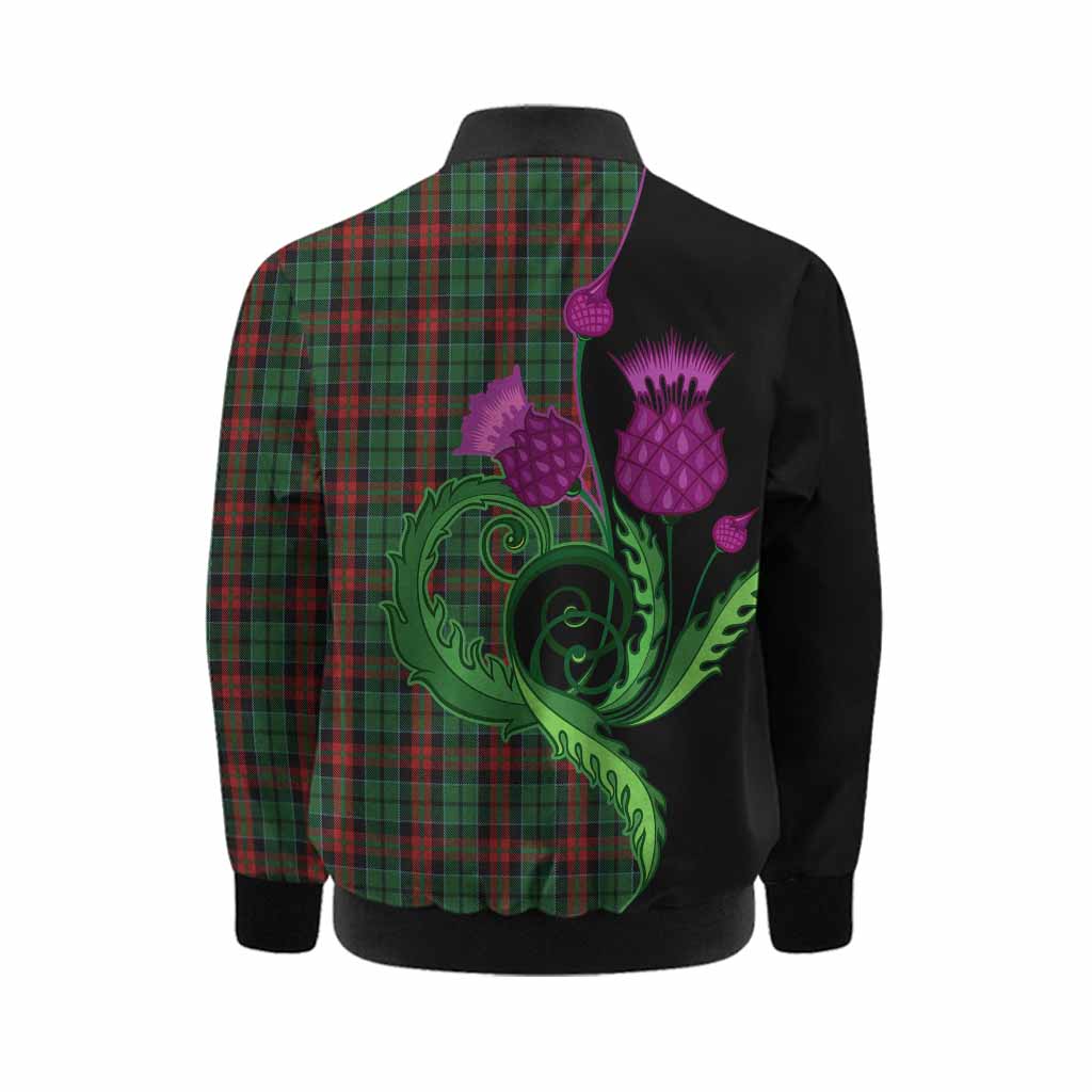 Walker Tartan Kid Bomber Jacket Traditional Scottish Thistle