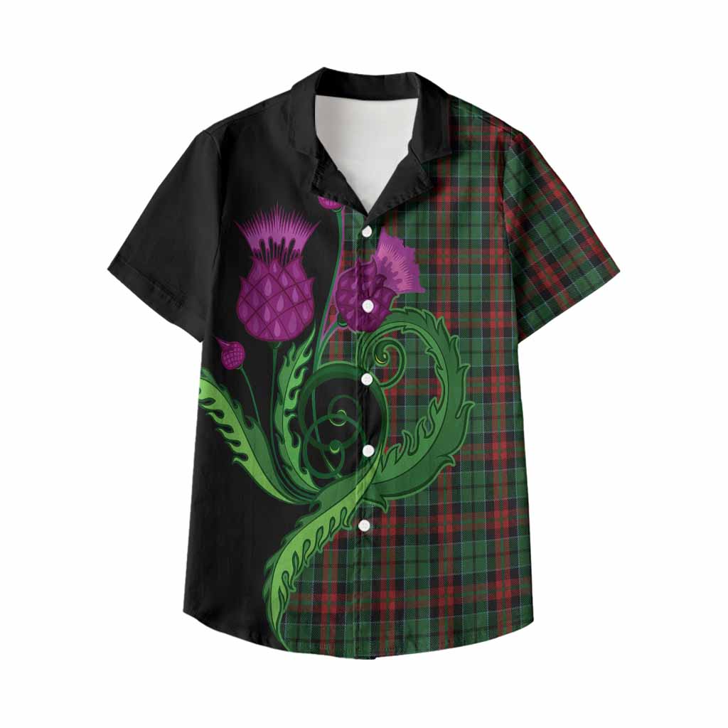 Walker Tartan Kid Hawaiian Shirt Traditional Scottish Thistle