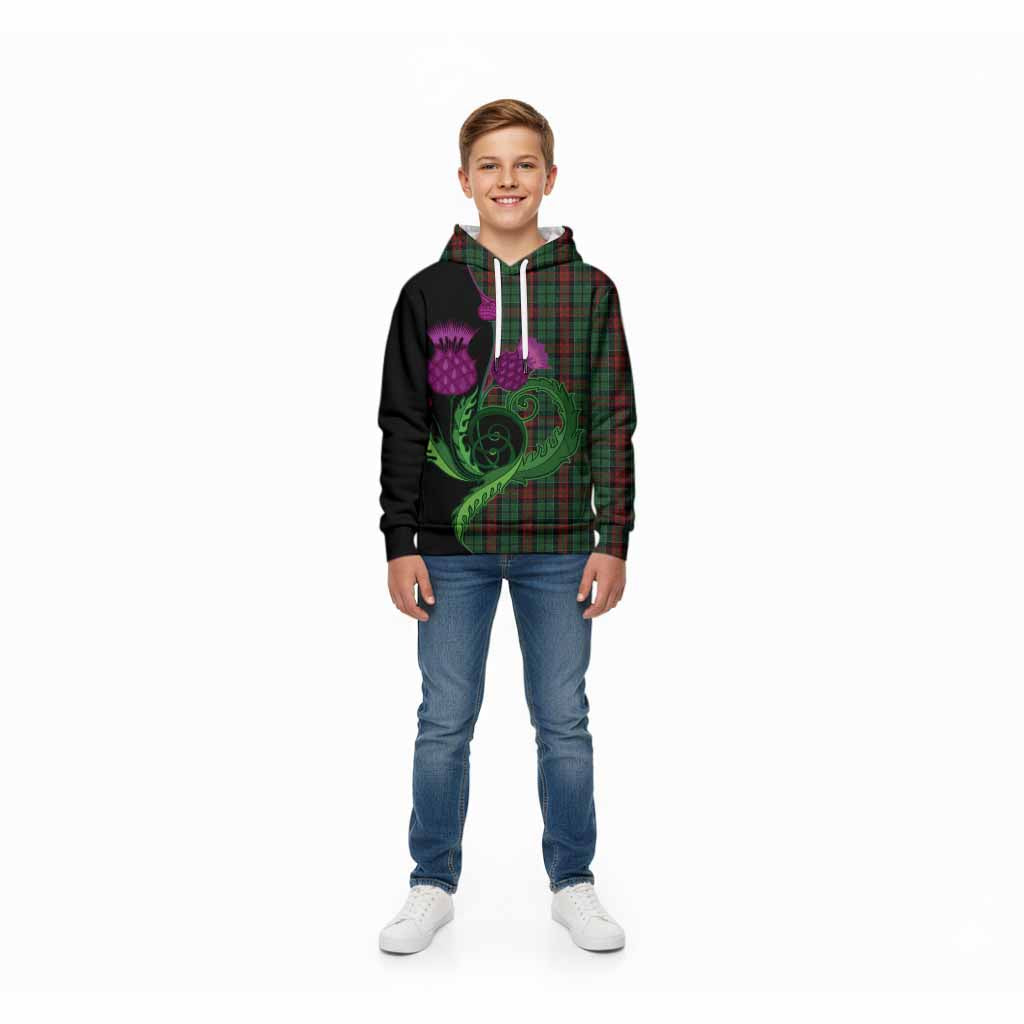 Walker Tartan Kid Hoodie Traditional Scottish Thistle